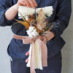 毎年人気ドライフラワーのしめ飾りも販売スタートしました！