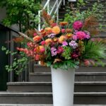 秋たっぷりのスタンド装花