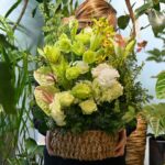 グリーンカラーのアレンジメント