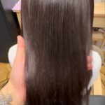 乾かすだけでこの艶