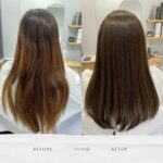 こちらのお客様は髪質改善トリートメントと美髪カラーをして頂きました️