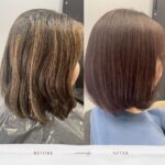 3ヶ月前にハイライトを入れたお客様️